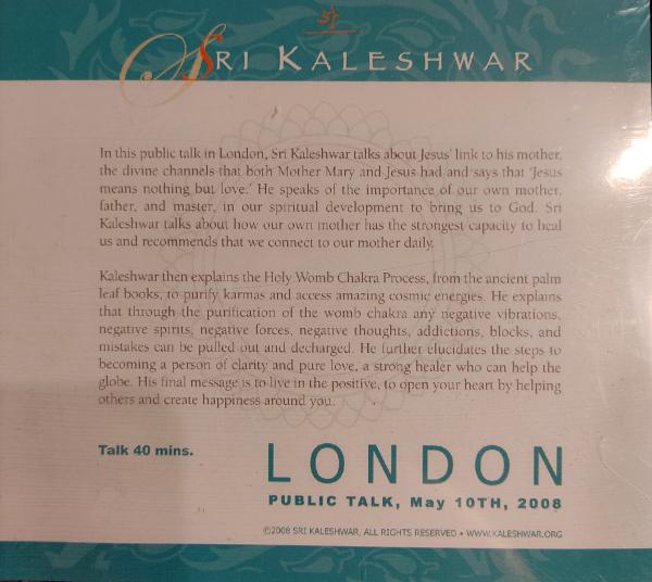 CD Audio Public Talk London 10. Mai, 2008 (englisch)