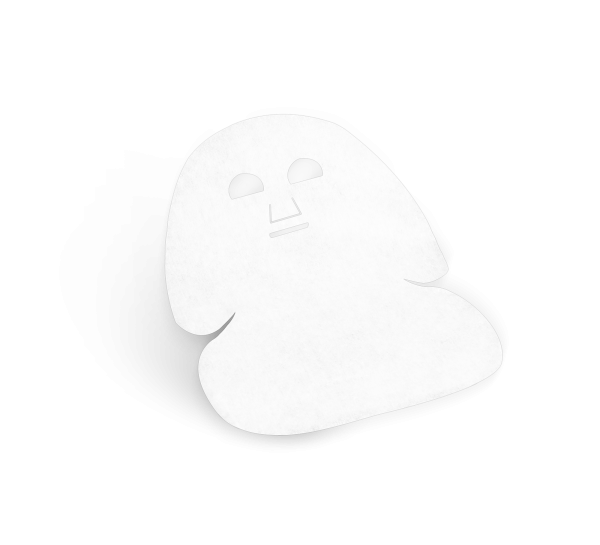 Basische Vliesmaske, 20 Stck.